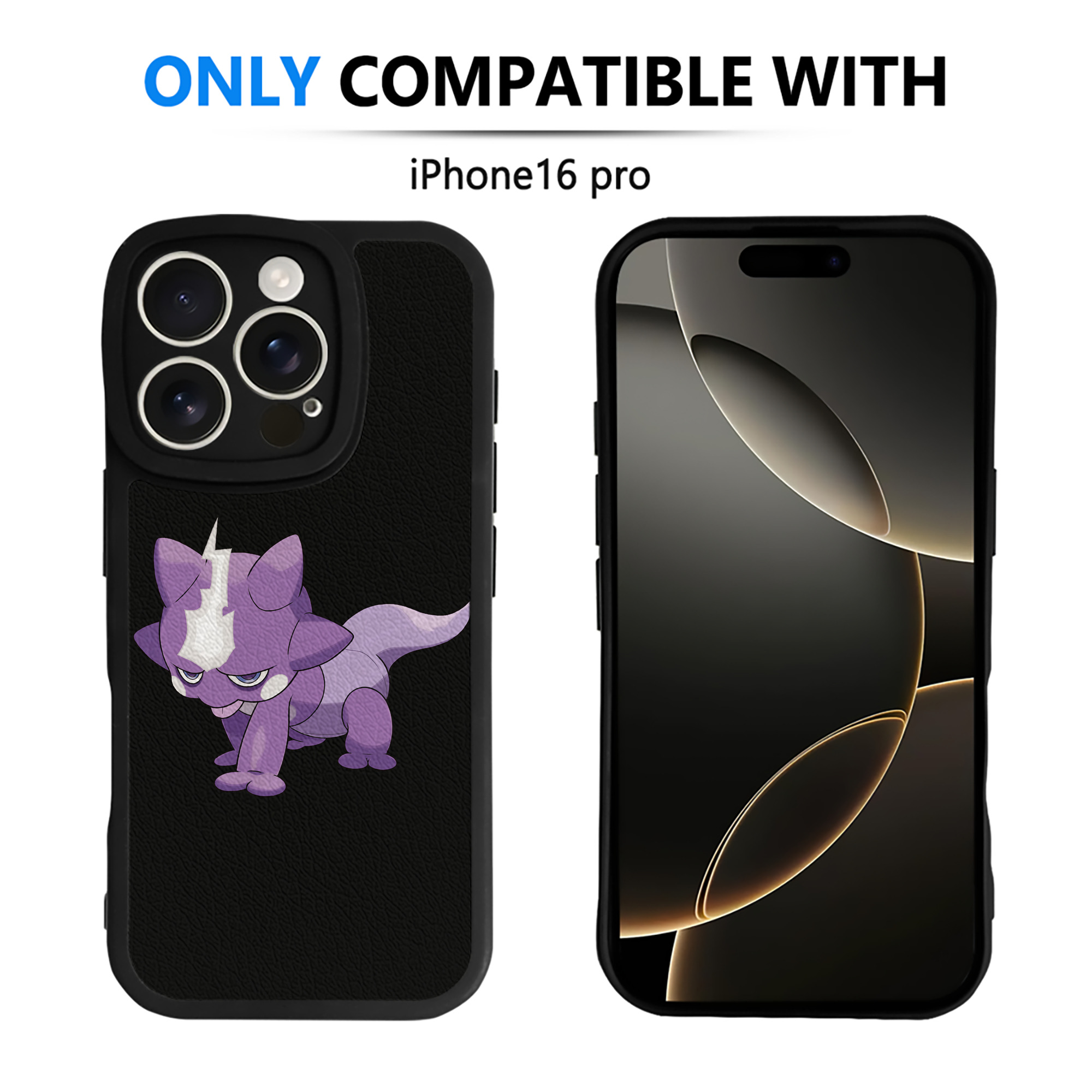 （画像用） ポケットモンスター Pokémon 【iPhone 16シリーズ対応】シリコンスマホケース（レザー調） 材質：シリコン